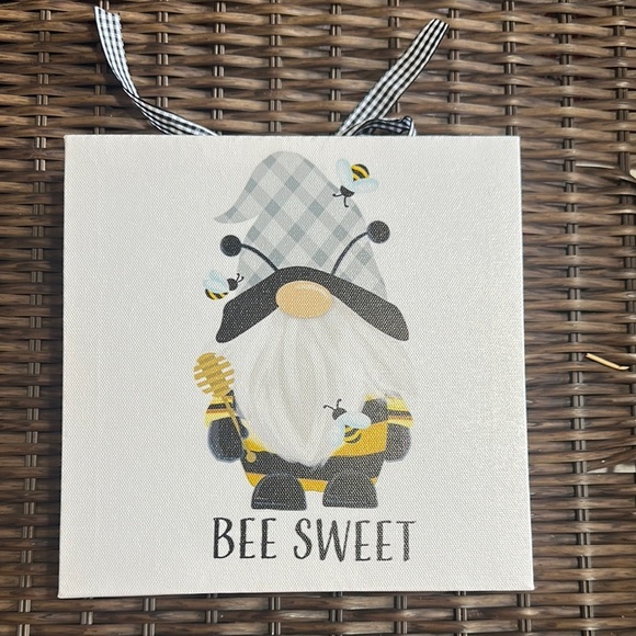 Hand Crafted Other - Handcrafted bee gnome wall decor